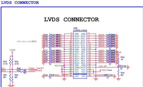 Lvds распиновка