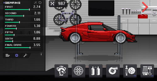 Pixel car racer dinero infinito