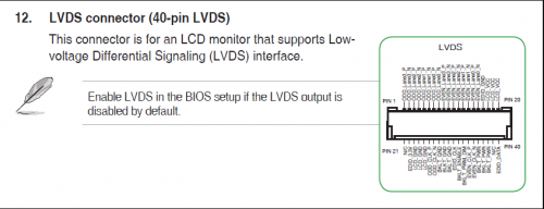 Lvds распиновка