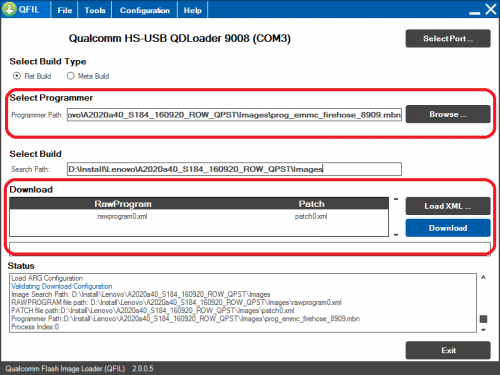 Usb qdloader 9008